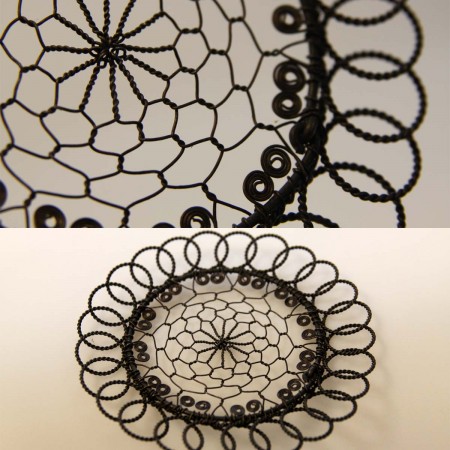 Drátovaná sněhová vločka